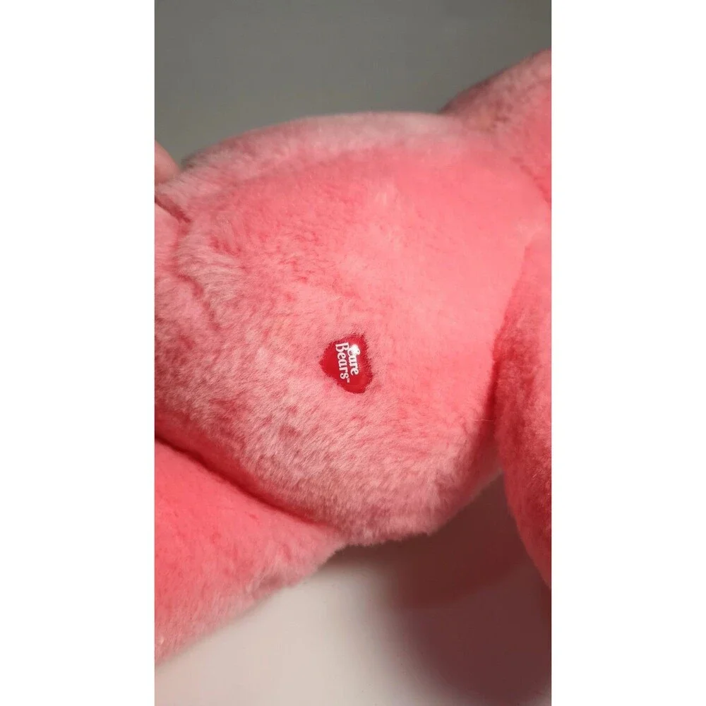 2003 Love-a-Lot Bear Care Bears Pink Hearts Plush Toy 13” Inch Vintage